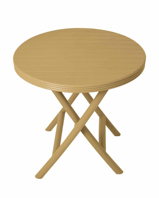 Safeer Beach Table - Folding Table - Plastic Leg - BeigeCafe