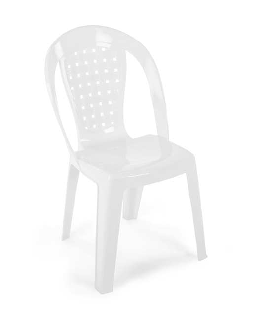 al Helal and star plastic chair Mora white