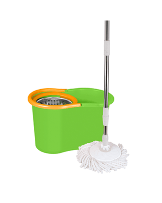 Helal and star Bucket with Spin Metal Wringer Light Green