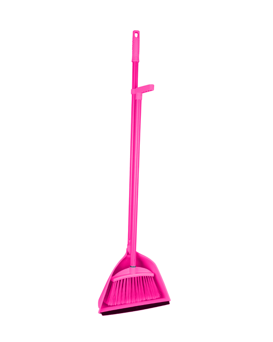 Helal and Star Dustpan and Brush Mongiz Fuchsia