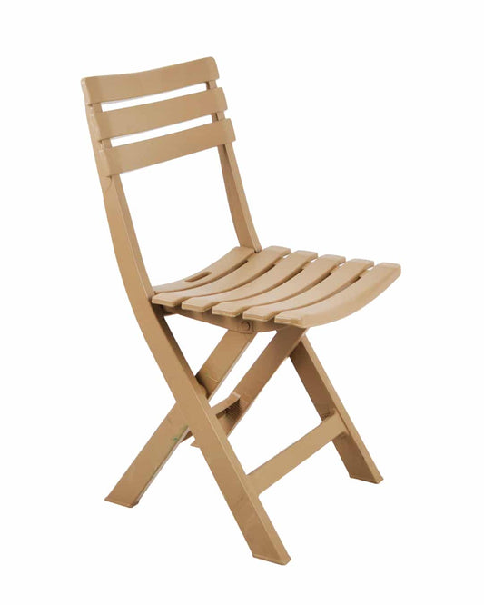 Safeer Beach Chair - Folding Chair - Plastic Leg - BeigeCafe