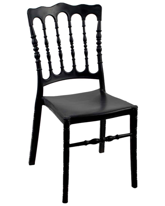 Safeer Arosa Chair - Dining Chair - Plastic Leg - Black