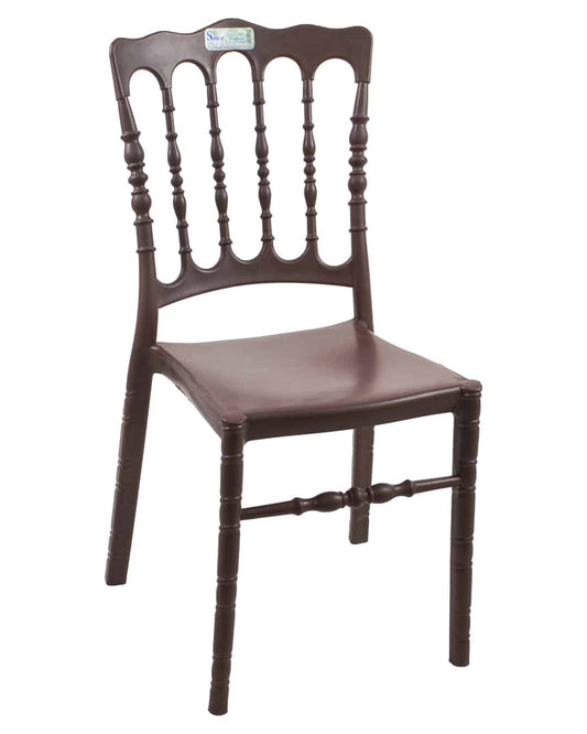 Safeer Arosa Chair - Dining Chair - Plastic Leg - Brown