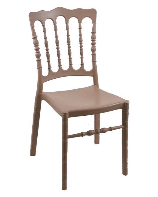 Safeer Arosa Chair - Dining Chair - Plastic Leg - BeigeCafe
