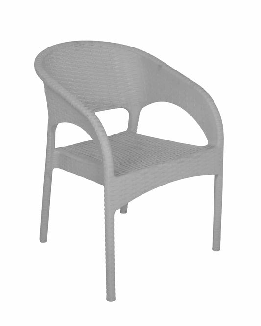 Safeer Bambo Chair - Armchair - Plastic Leg - Grey