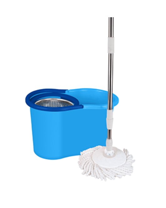 Helal and star Bucket with Spin Metal Wringer Blue