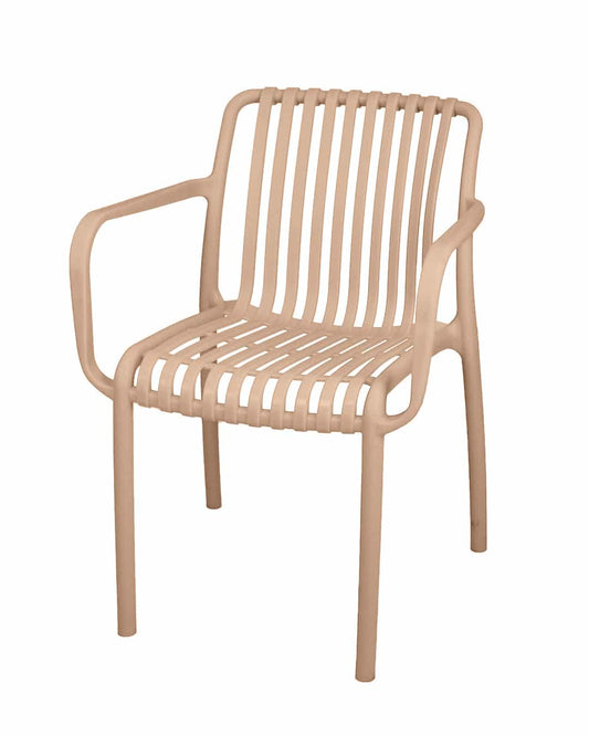 Safeer Classico Chair - Armchair - Plastic Leg - BeigeCafe