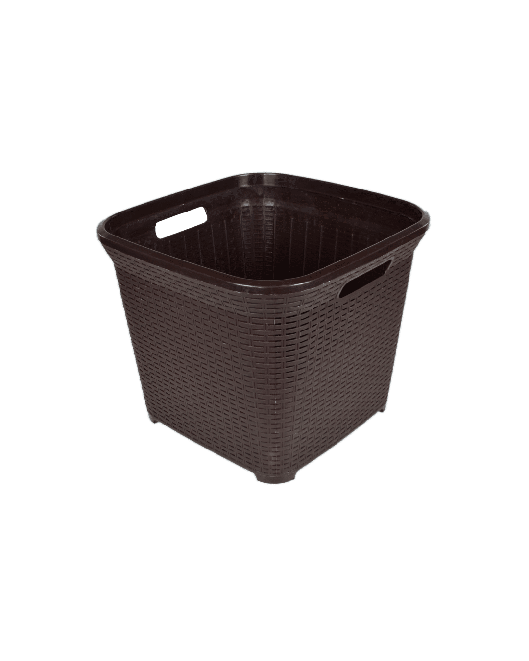 El helal and star Laundry Basket Rattan Square Brown
