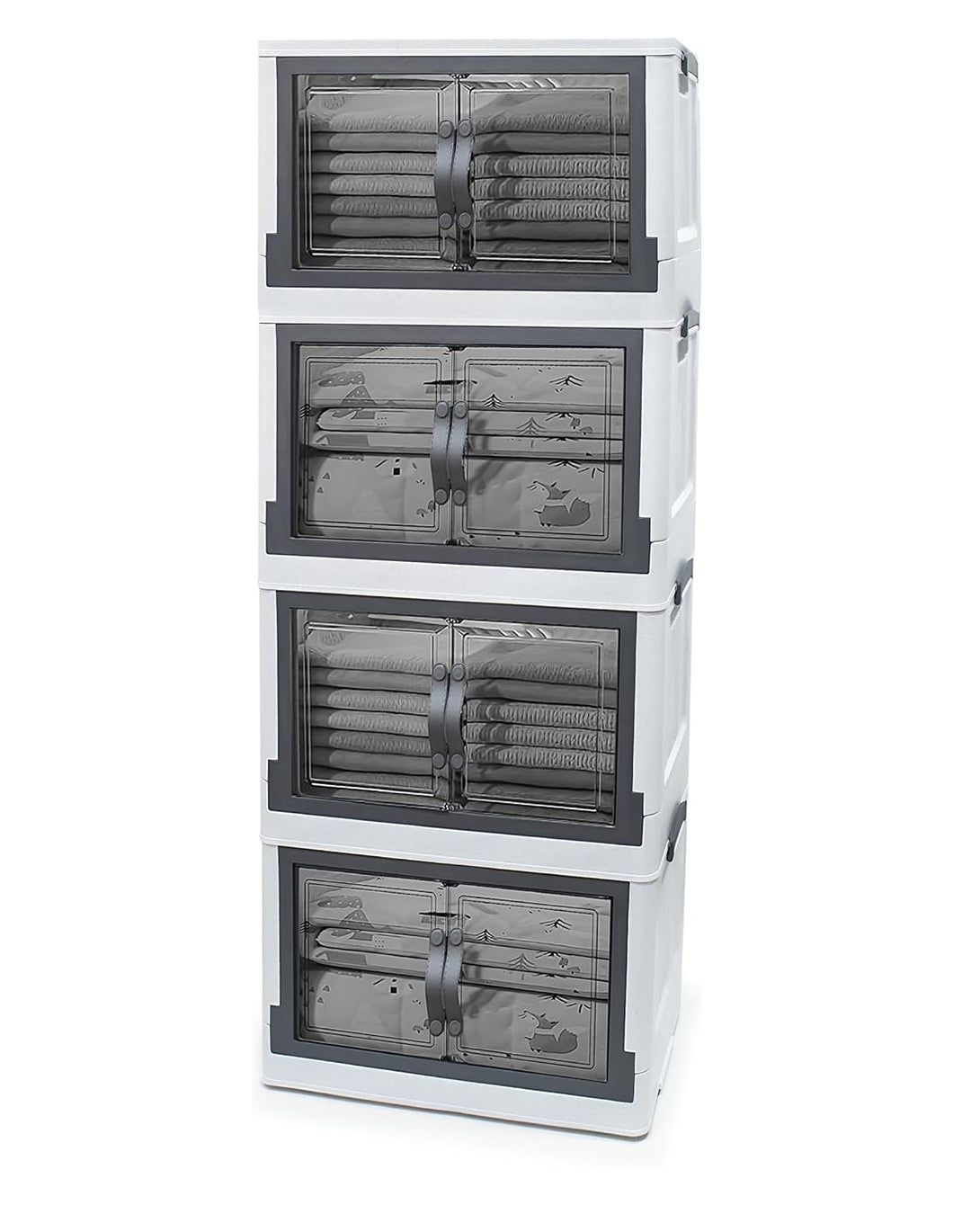 EL Watania PRIME Cupboard MINI ELITE 4 DOOR LIGHT Gray